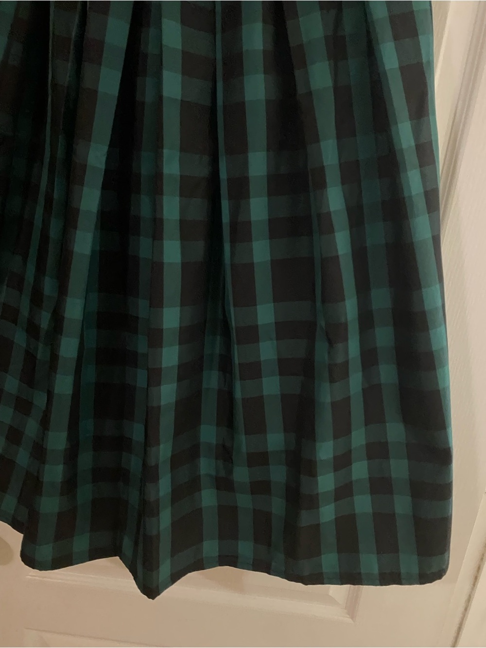 Joan Rivers Green Plaid Pleated Soft Girl Maxi Skirt High Waisted  
Flowy XXSP - Picture 6 of 11